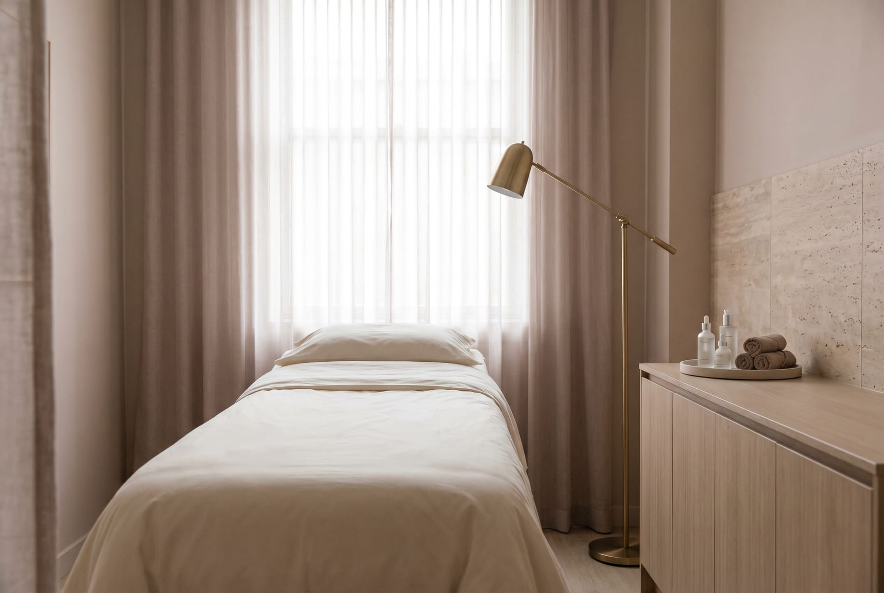 Treatment room at Angel Aesthetics
